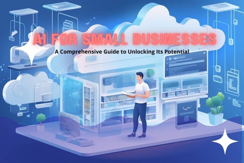 A comprehensive guide to implementing AI in small businesses, unlocking their potential with real-world examples and highlighting the benefits AI can bring to business.