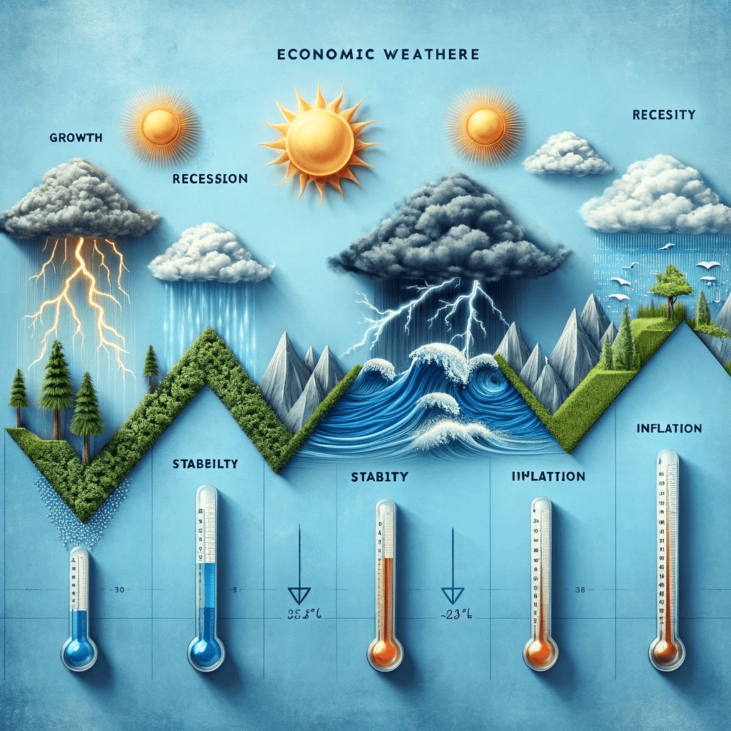 A 3d illustration of a weather chart showcasing various types of weather, ideal for local and small businesses in need of direct response marketing strategies.