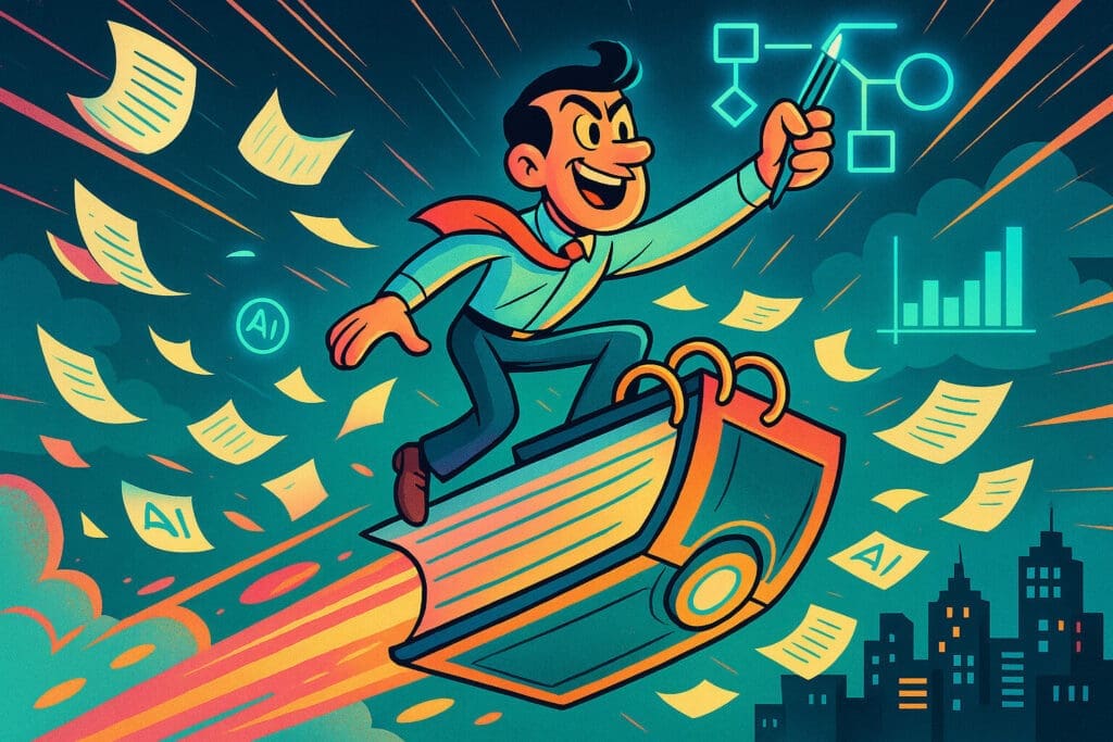 20250929_1348_Riding Data Chaos_simple_compose_01k6bcrdgkf1xrjdm9808e74fa Unlock the Hidden Value in Your Business Data Using AI