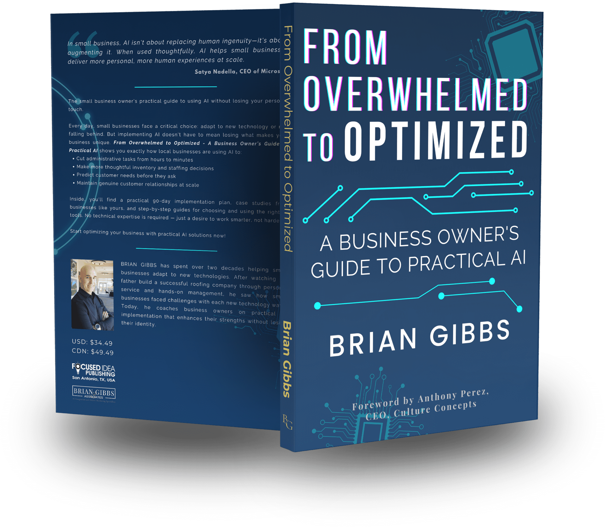 From Overwhelmed to Optimized book cover by Brian Gibbs